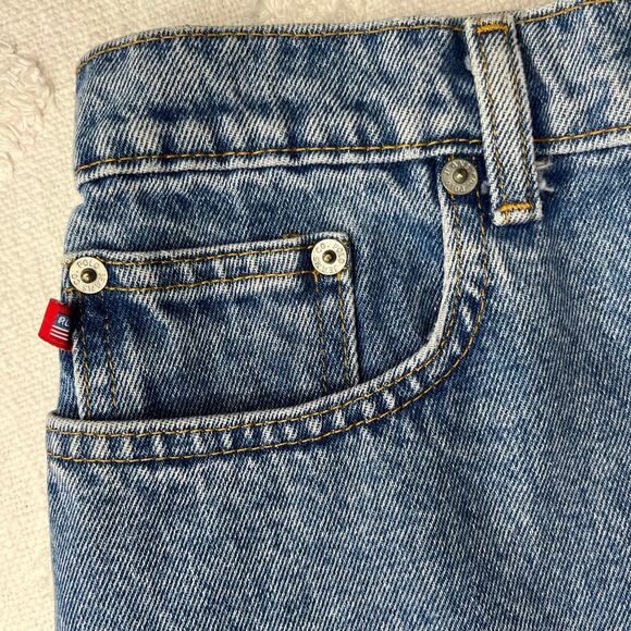 Vintage Polo Ralph Lauren Denim Skirt Knee Skirt Back Slit 90’s Mom Size 6 - Picture 4 of 9